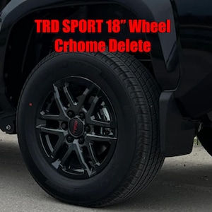 2024 Tacoma TRD &quot;SPORT&quot; 18 &quot; inches Wheel Blackout Decals, Wheels Silver Delete Black  Wraps (30 Pieces.)