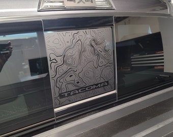 2016-23 TACOMA Rear SLIDE Window Sticker (Topo) (U.S.A.)