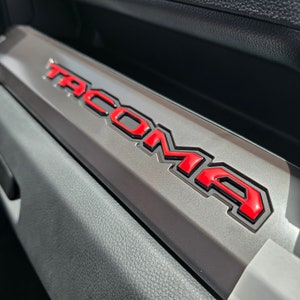 2024-25 Tacoma Dash Letters Overlay its Domed Decal, Not Just Sticker ...
