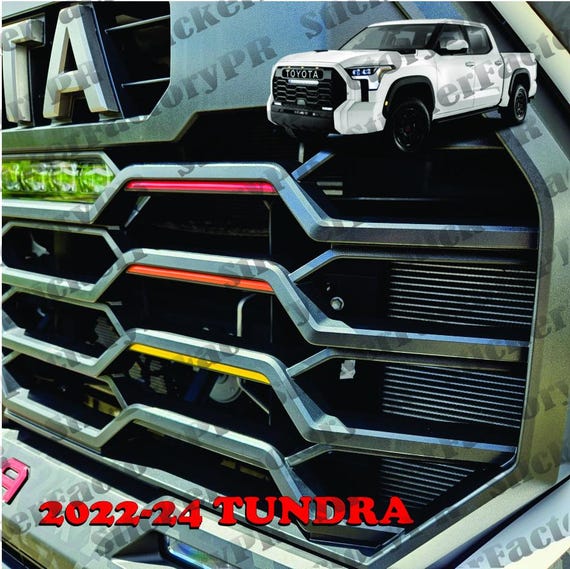 2022, 2024+ Tundra Insert GRILLE 3D 3 Stripes (domed Not Just a