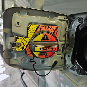 2016-23 Toyota -TACOMA- 3rd Gen Topographic Tri-Color Fuel Cap Holder