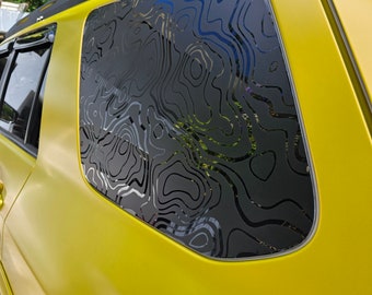 2010-24 5th Gen 4Runner Rear Side Window Decal Sticker fits.