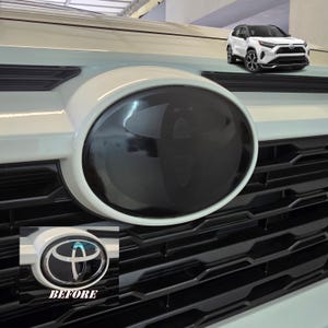 2019-24 RAV4  Front Emblem Chrome Delete Decal