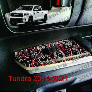 Door Controls Faces Wraps -Toyota TUNDRA (DOUBLE CAB) 2014 2015 2016 2017 2018 (4 pieces Kit)