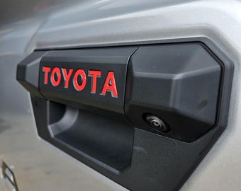 2024-25 Toyota -4th. Gen Tacoma  Tailgate Handle Letter Domed inserts - 6-Piece Kit