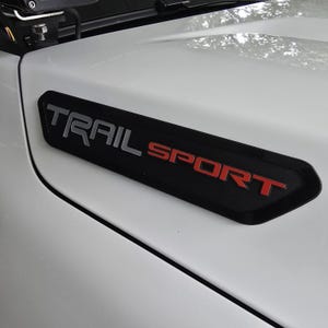 Tacoma Hood 3D Raised Badge - Custom Emblem (2-Piece Set)