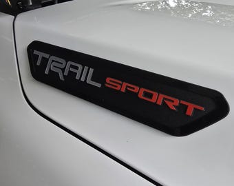 Tacoma Hood 3D Raised Badge - Custom Emblem (2-Piece Set)