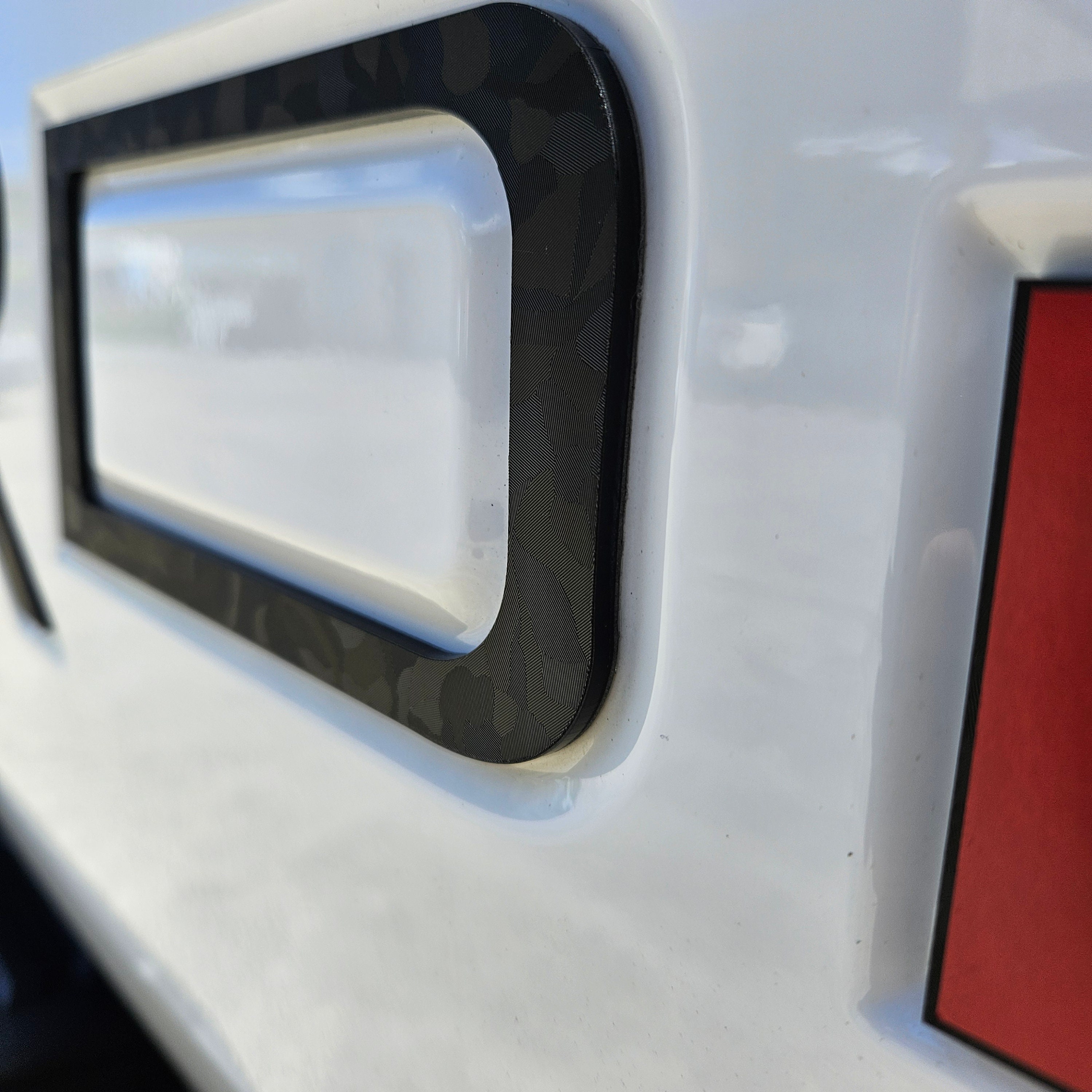 Tundra Tailgate Letter Inserts; Gloss TRD Red (22-26 Tundra TRD Pro