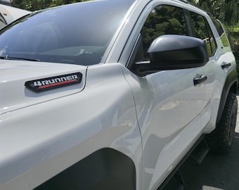 4Runner Custom Hood Badge - 3D Raised Emblem (2-Piece Set)