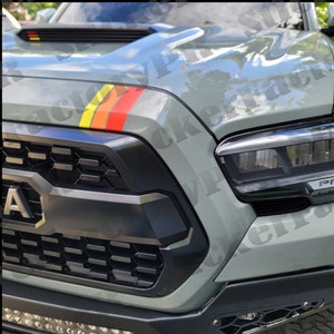 Toyota TACOMA (2016-23) Upper Grille 3 Racing Stripe Decals TRD Truck Grille Racing Stripe Decal Sticker
