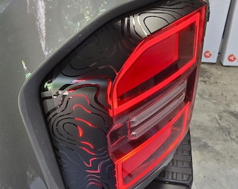2024-27 LC250 Land Cruiser Prado Rear Taillights  Topo Wraps (3M 2080 series Vinyl)