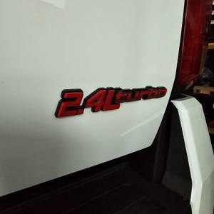 2024-25+  Tacoma Custom 3D Raised Badge.2.4L Turbo.(1 Piece)