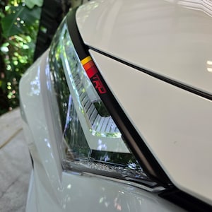 Headlamp top Protection Film 2019-2024+ RAV4 3M Wrap Vinyl (2pcs Left and Right)(TRD Stripes Sticker)