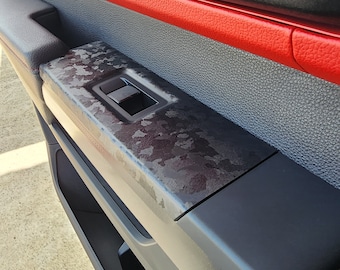 Door Controls Faces Wraps -Toyota TUNDRA 2022-24+(4 pieces Kit)(Crewmax only not double Cab)