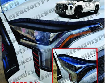 Headlamp top Protection Film 2022-2024+ TUNDRA 3M Wrap Vinyl (2pcs Left and Right)