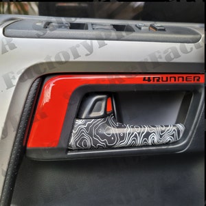 Toyota 4RUNNER Door Handle vinyl Wrap fits inside (2015-23) 5Th. Gen.(4 pieces kit)