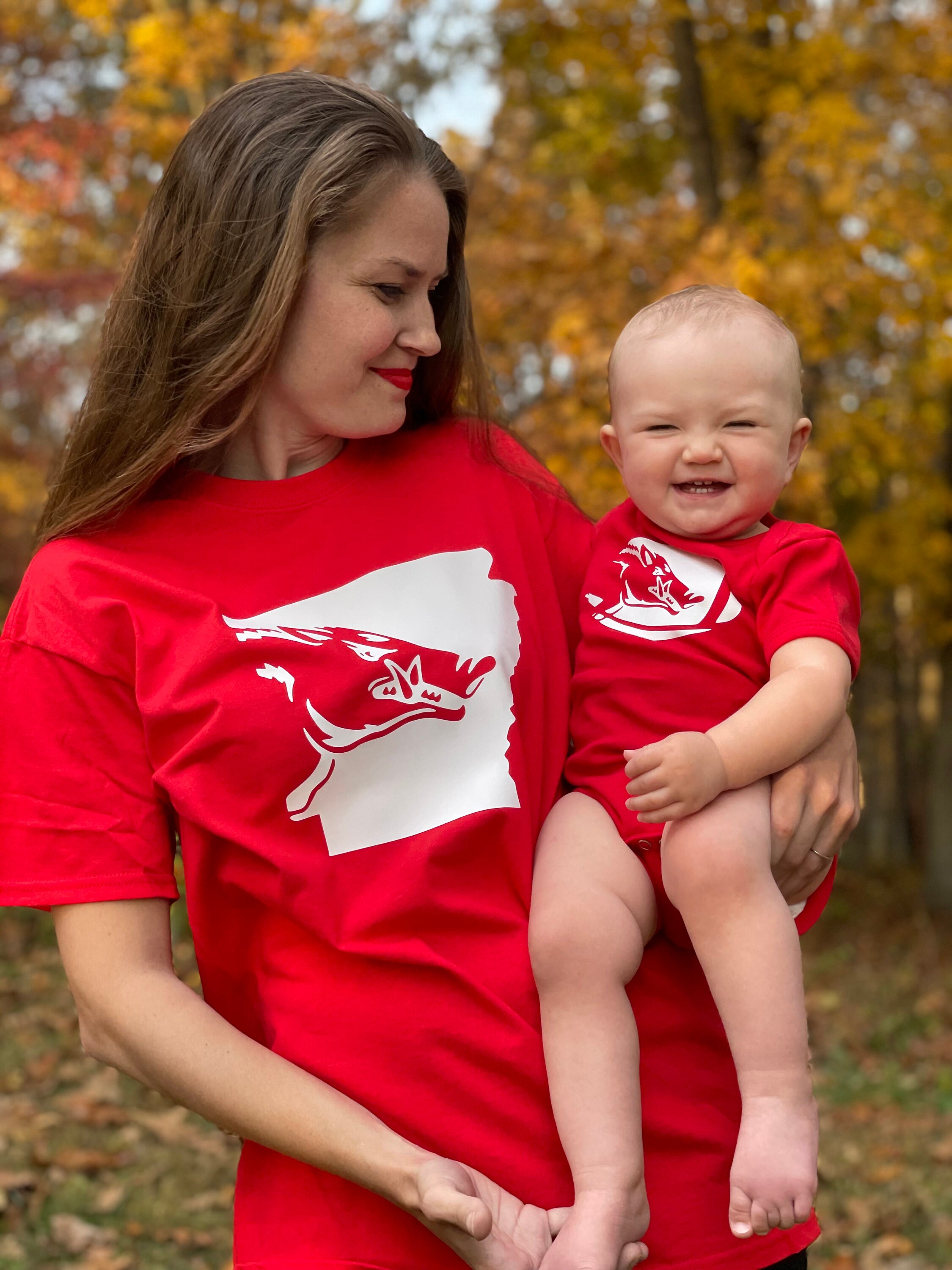 Football Heads Up! Infant Toddler T-Shirt - Arkansas Razorbacks Fan Gear