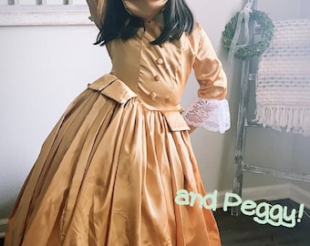 Schuyler Sisters Eliza Hamilton Historical Costume -Peggy- Child Sizes up to 14