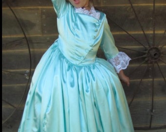 Schuyler Sisters Angelica Hamilton Historical Costume -Eliza- Child Sizes up to 14