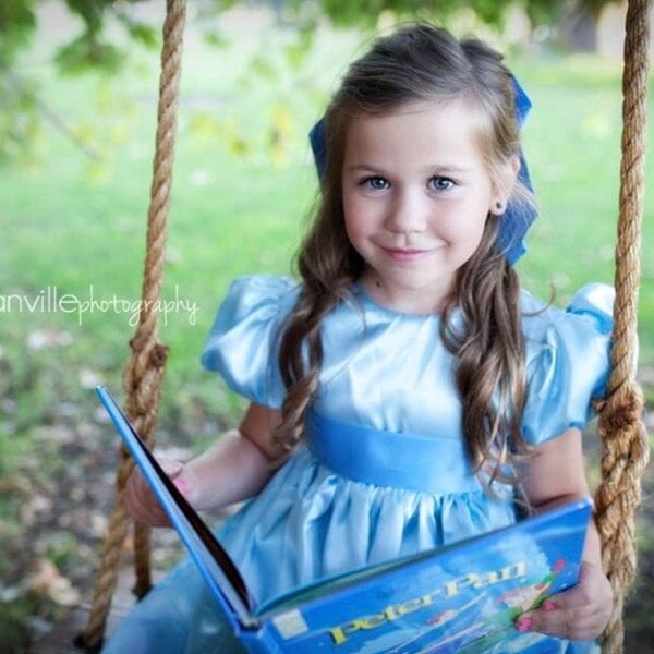 Handmade Peter Pan Storytime Character - Wendy- Halloween Costume Child size up to 14