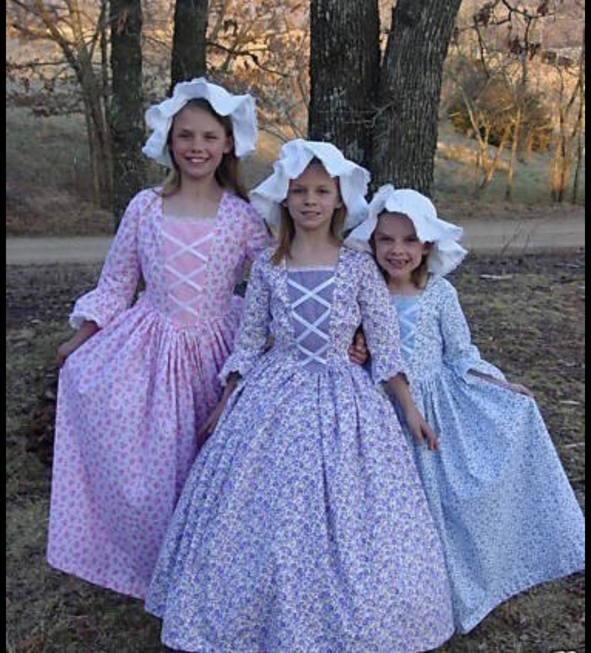 Handmade American Historical Colonial Pioneer Girl Clothing Handmade American Historical Colonial Pioneer Girl Clothing