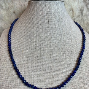 12 gram lapis lazuli beads necklace