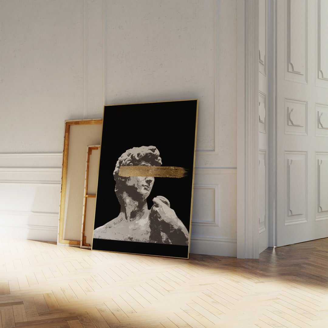 Modern Statue Wall Art | Minimalist Wall Decor | Statue Print | David
