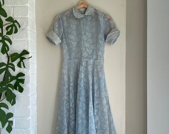 Sheer Embroidered Dress - Etsy
