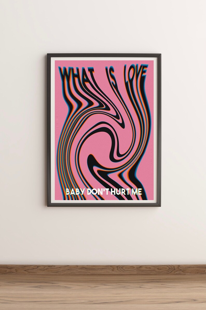 Haddaway what is love baby dont hurt me inspired lyrics etsy