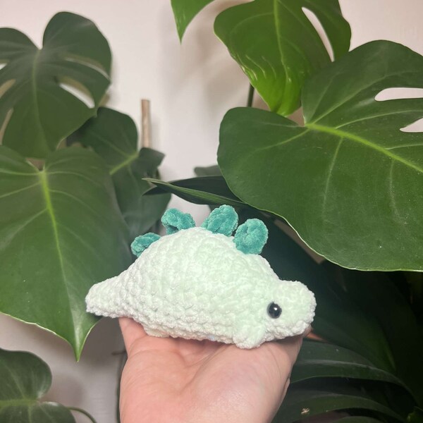 Crochet Stegosaurus Amigurumi Toy, Handmade Bespoke