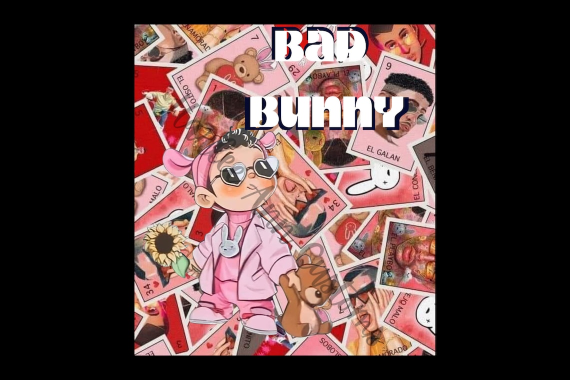 Bad Bunny Png Svg Download Instant - Etsy