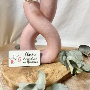 Badge magnétique personnalisé  | Personnel pharmaceutique | Pharmacien, préparateur en pharmacie... | Personnalisé à la main | Art'niia