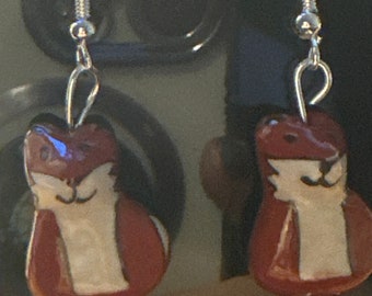 Cute fox earrings for the animal lover