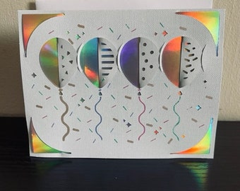 Fold-and-Tuck Balloons Card