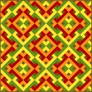 Interwoven Squared Digital Pattern