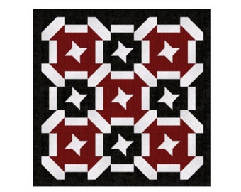 Holiday Star Quilt Pattern, Digital