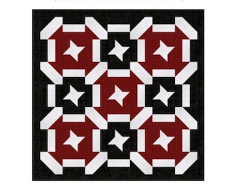 Holiday Star Quilt Pattern, Digital