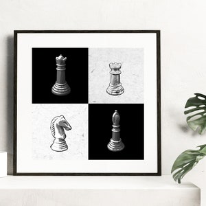 Knight Chess Pieces Poster by Ktsdesign - Fine Art America