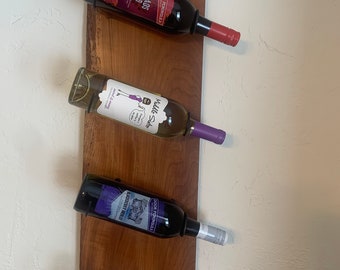 Live edge/reclaimed wood wine rack