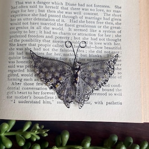 Vintage Silver Filigree Butterfly Brooch
