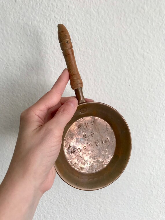 Vintage Mexican Morelia Hand Hammered Copper Miniature Frying Etsy