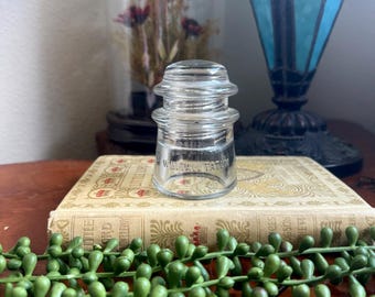 Antique Whittall Tatum 42 Clear Glass Insulator