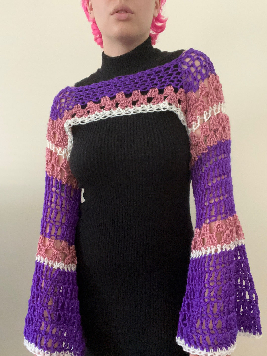 Multicolor Arm Warmer Shrug Bolero Shrug Arm Warmer Etsy