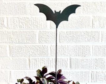 Metal Bat Planter Stake | Bat decor | Halloween Flower bouquet
