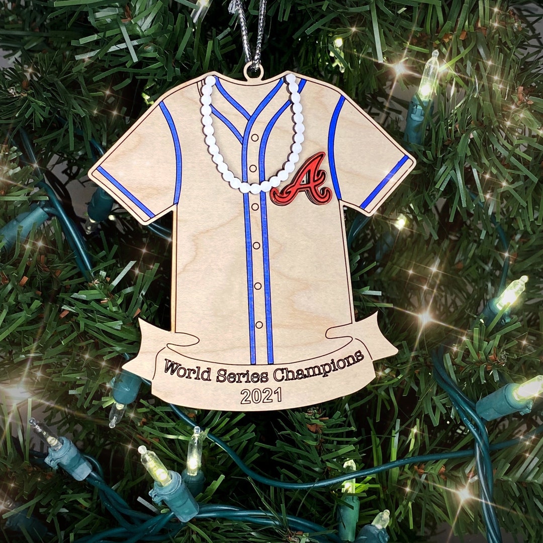 Champions and Pearls Atlanta Braves Ornament Etsy