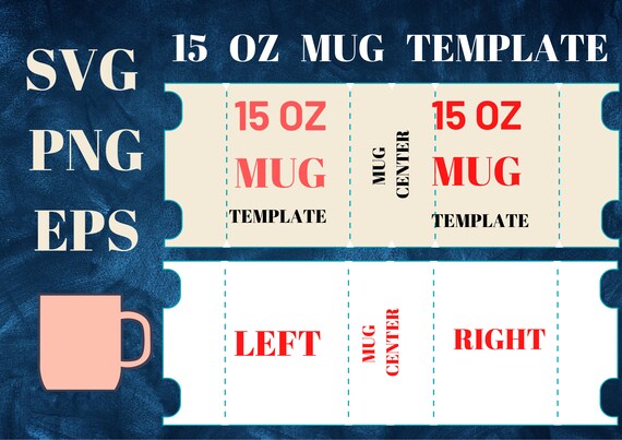 Plantilla De Taza De 15 Oz 15 Oz Mug Svg 15oz Mug Full Wrap Etsy M xico