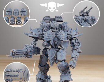 Peinta 3D - High quality resin 3D printing from Peinta 3D - Resin figurine to paint, StationForge Universe - Pythonicus Defender