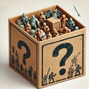 Peinta 3D - Impression 3D en résine haute qualité de Peinta3D - Impression résine à peindre - Carton Mystère – Figurines en Résine
