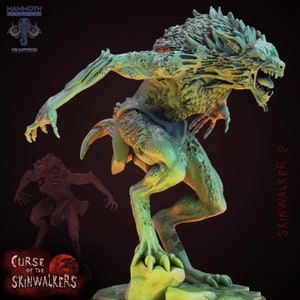 Peinta 3D - High quality resin 3D print of Skinwalkers Figurine from Mammoth Factory in The Adventure Box Universe [25mm]