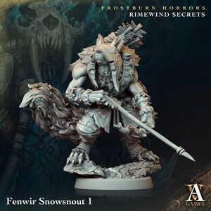 Peinta 3D - High quality 3D resin printing from Peinta3D - Resin figurine to paint - Frostburn Horrors Universe - Rimewind Secrets